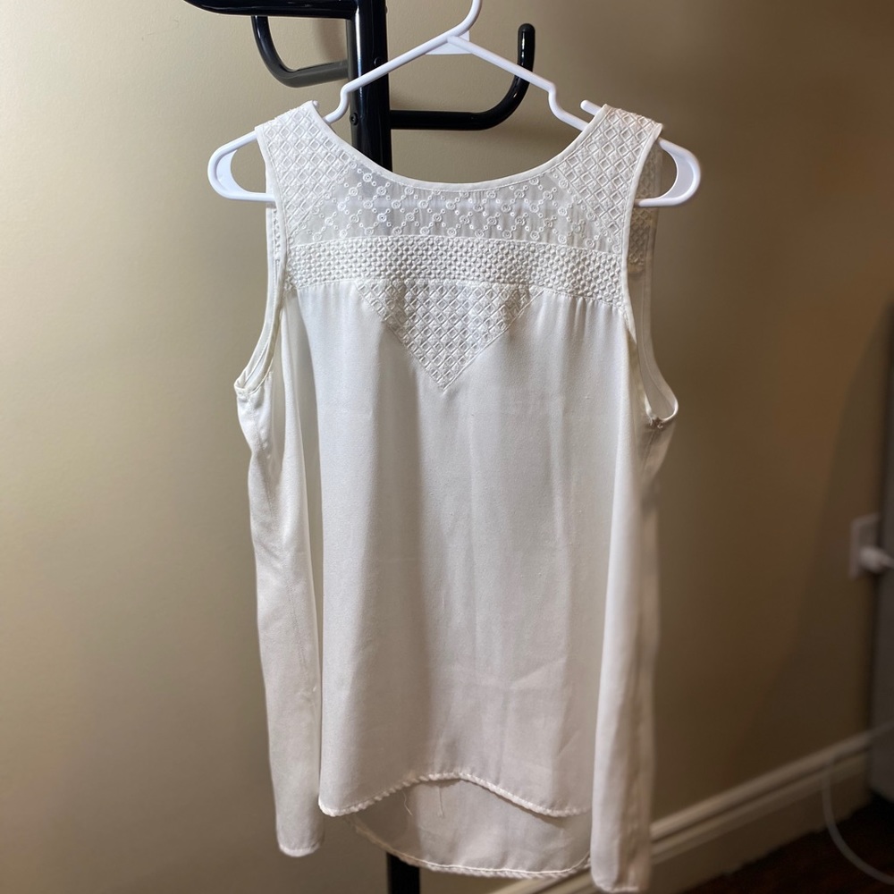 White flowy blouse